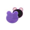 Makeup Brush Cleaner Washing Brush Pad Cleaning Mat Cosmetic Brush Cleaner Tool Scrubber Box