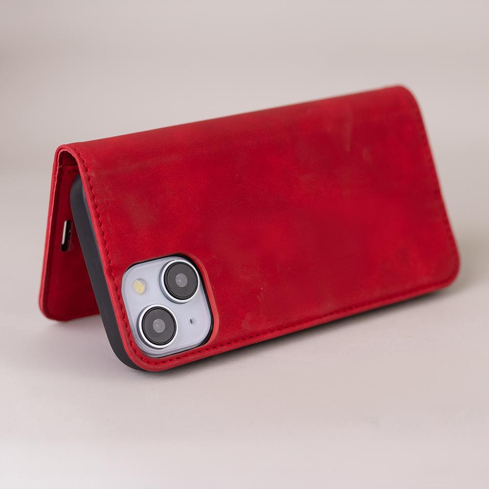 Etui Smart Suede Do Iphone 16 Pro 6,3" Czerwone
