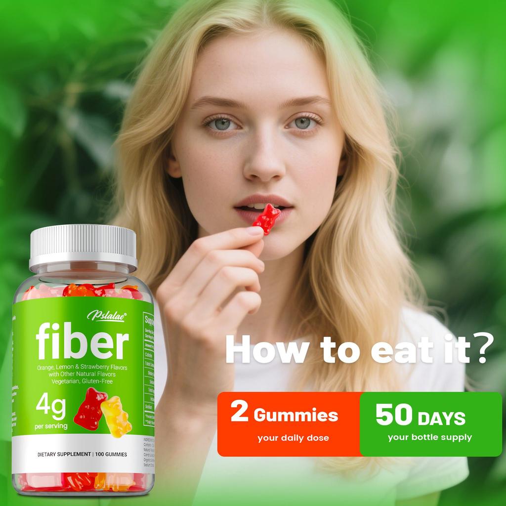 Dietary Fiber Gummies, Supports Digestive Health, Nutritional Supplement, Suitable for Men and Women.