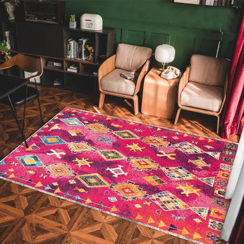 Tappeti Antiscivolo in Stile Bohemien Sono Perfetti per l'Uso in Soggiorni  Tavolini da Caffè  Divani  e Zerbini da Ufficio  Emanando Fascino Retrò