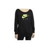 Nike Women's Casual Loose Pullover American-Style Sweatshirt Black