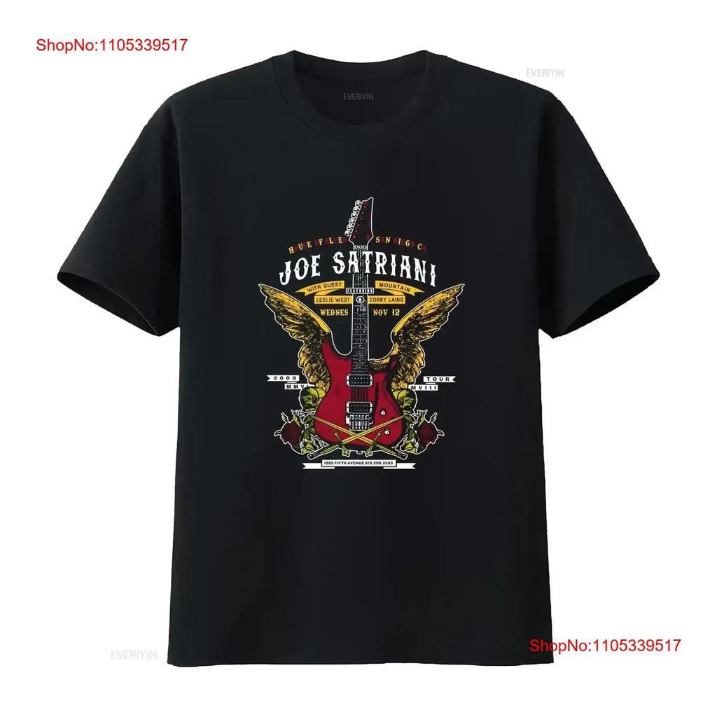 Beliebtes Joe Satriani Baumwolle Schwarz Alle Größen T-Shirt HE765 vintage Gewaschen Grafik Leicht Street