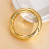 Simple Classic Retro Plain Ring Electroplated Ccb Bracelet Fine Polished Surface Minimalist Bracelet Exquisite Jewelry