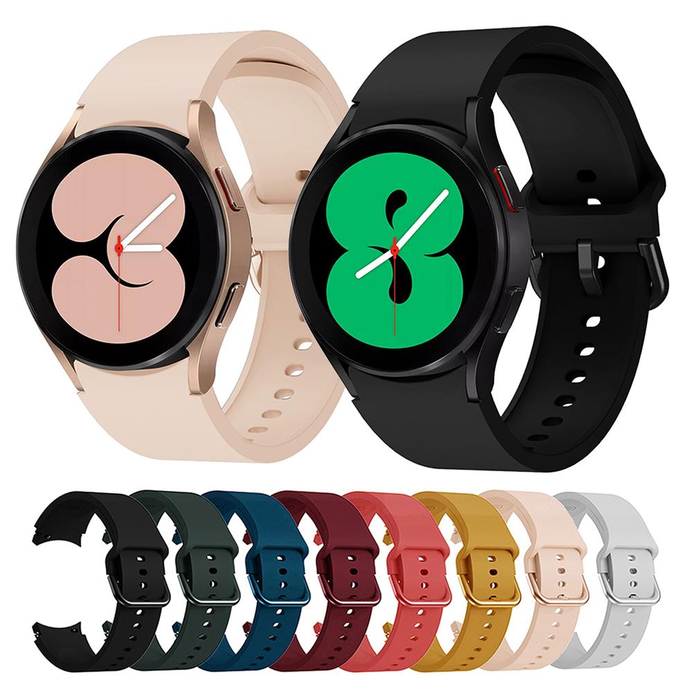 Watchband 20mm Silicone Strap For Samsung Galaxy Watch 5/5 Pro Smart Watch Band for Galaxy Watch 4/4 Classic