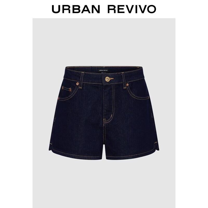 UR2026 Women s Contrast Stitch Denim Shorts 27
