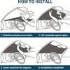 Car Windshield Sunshade - Cartoon Pet Design, Heat Insulation, UV Protection, Bubble Aluminum Film