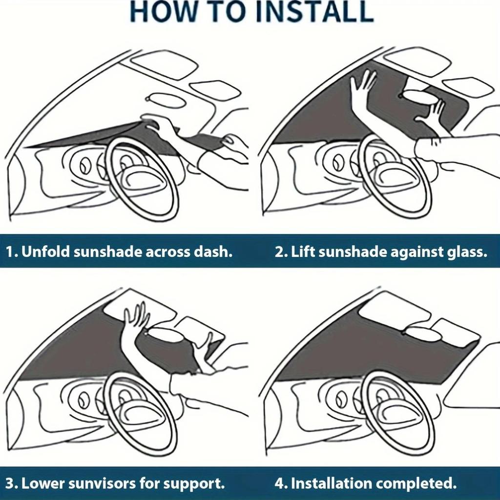 Car Windshield Sunshade - Cartoon Pet Design, Heat Insulation, UV Protection, Bubble Aluminum Film