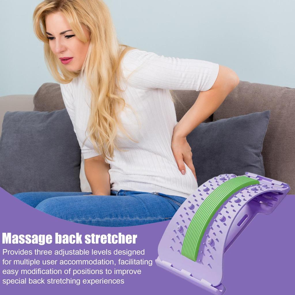 Lumbar Soothing Device, Lumbar Stretching Massager, Yoga Spine Correction Hump Back Exercise and Stretching Equipment