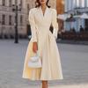 2025 Elegant French V-Neck Slimming Waist-Cinched Banquet Dress for Women