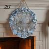Poplar Wood Decor Christmas Door Sign, Double Sided Hanging Wooden Plaque for Front Door, Rustic Holiday Wall Decoration Indoor Outdoor Seasonal Party