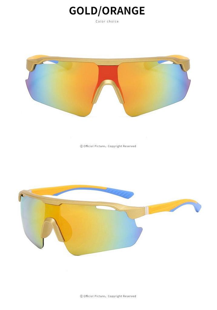 Unisex Windproof Cycling Sunglasses - Colorful European & American Outdoor Sports Shades
