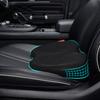 Memory Foam Wedge Car Seat Cushion for Driver Ergonomic Truck Seat Pad for Sciatica Relief Posture Support for Long Drives Black