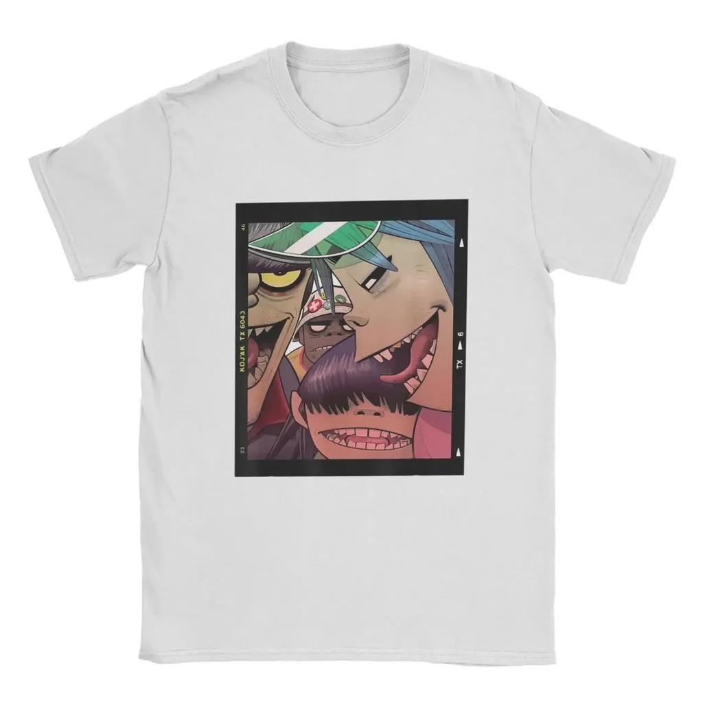 Neuankunft Herrenbekleidung T-Shirt Homme Grafik-T-Shirts Herren T-Shirt für Männer Ropa Hombre Gorillaz Geep Logo Reverse T-Shirts