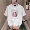 Trendige Marke Kurzarm Reines Baumwoll Herren T-Shirt mit Aufdruck Trendiges Vielseitiges Rundhals-T-Shirt für Damen und Herren Herren