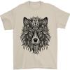Tricou Bărbați Mandala Tribal Wolf Tatuaj 100% Bumbac
