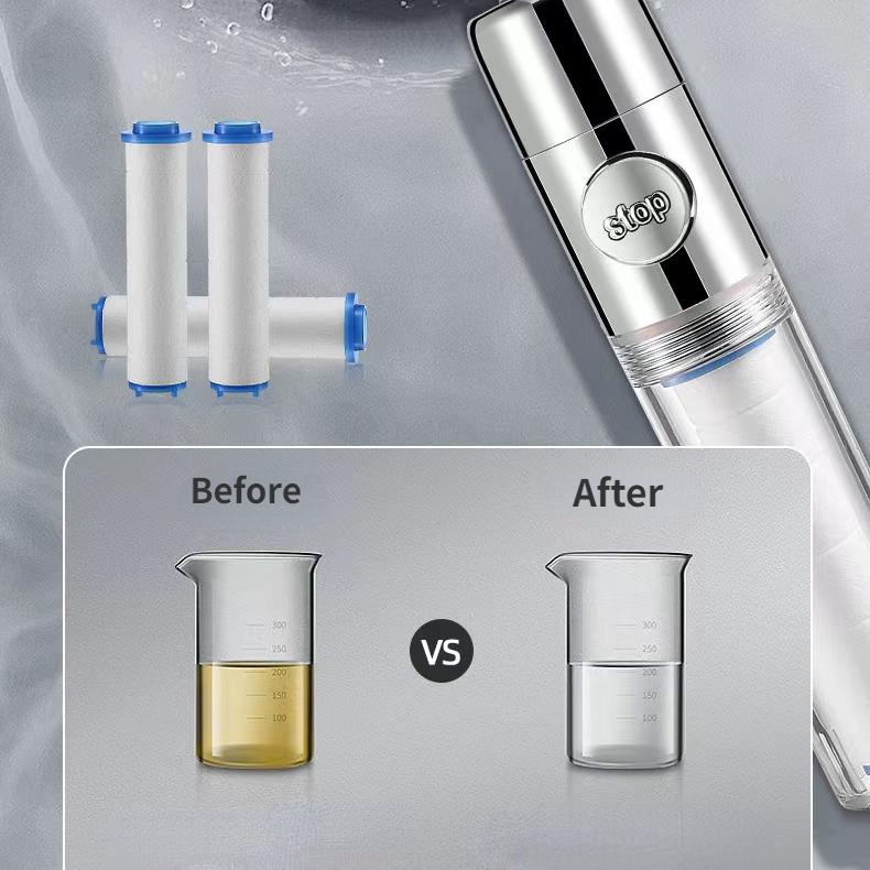 Propeller Bathroom Shower Head Rainfall High Preassure Water Saving Shower Accessary Pressurized Nozzle Universal Adaptation
