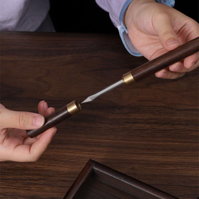 1PC Chinese Handmade Solid Wood Handle Tea Spoon Portable Tea Clip Tea Needle Household Six Gentlemen Teaware Accessories