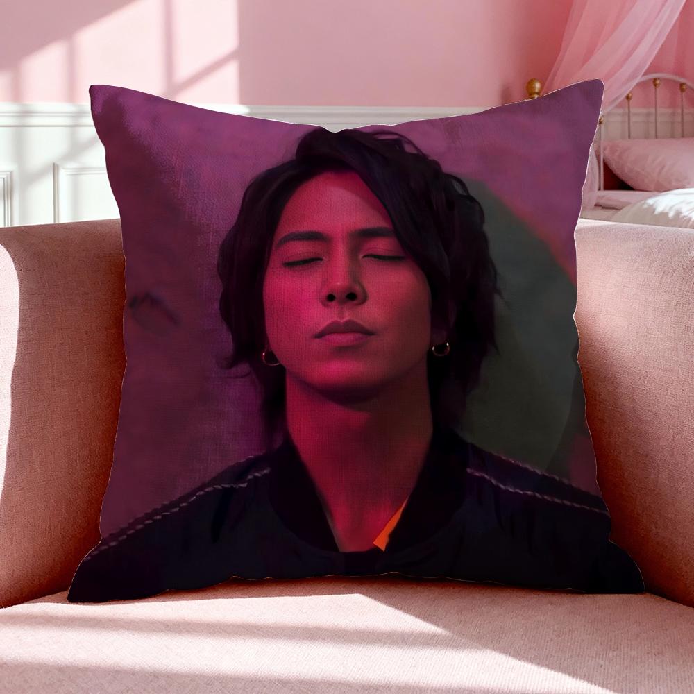 Celebrity T-Tomohisa Yamashita Cushion Cover Breathable Linen Pillowcase Summer Odorless Eco-Friendly Invisible Zipper Washable
