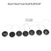 Wooden Eid String Light Led Ramada Mubarak Letters Lamp Ornament Crafts for Islamic Muslim Party Ramadan Decoration Night Lamps