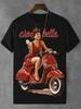 Sommer Neue Mode Trend T-Shirt Ciao Bella Buchstaben Druck Einfach Lässig Kurzarm T-Shirts Streetwear Unisex T-Shirts Y2k Oberteile