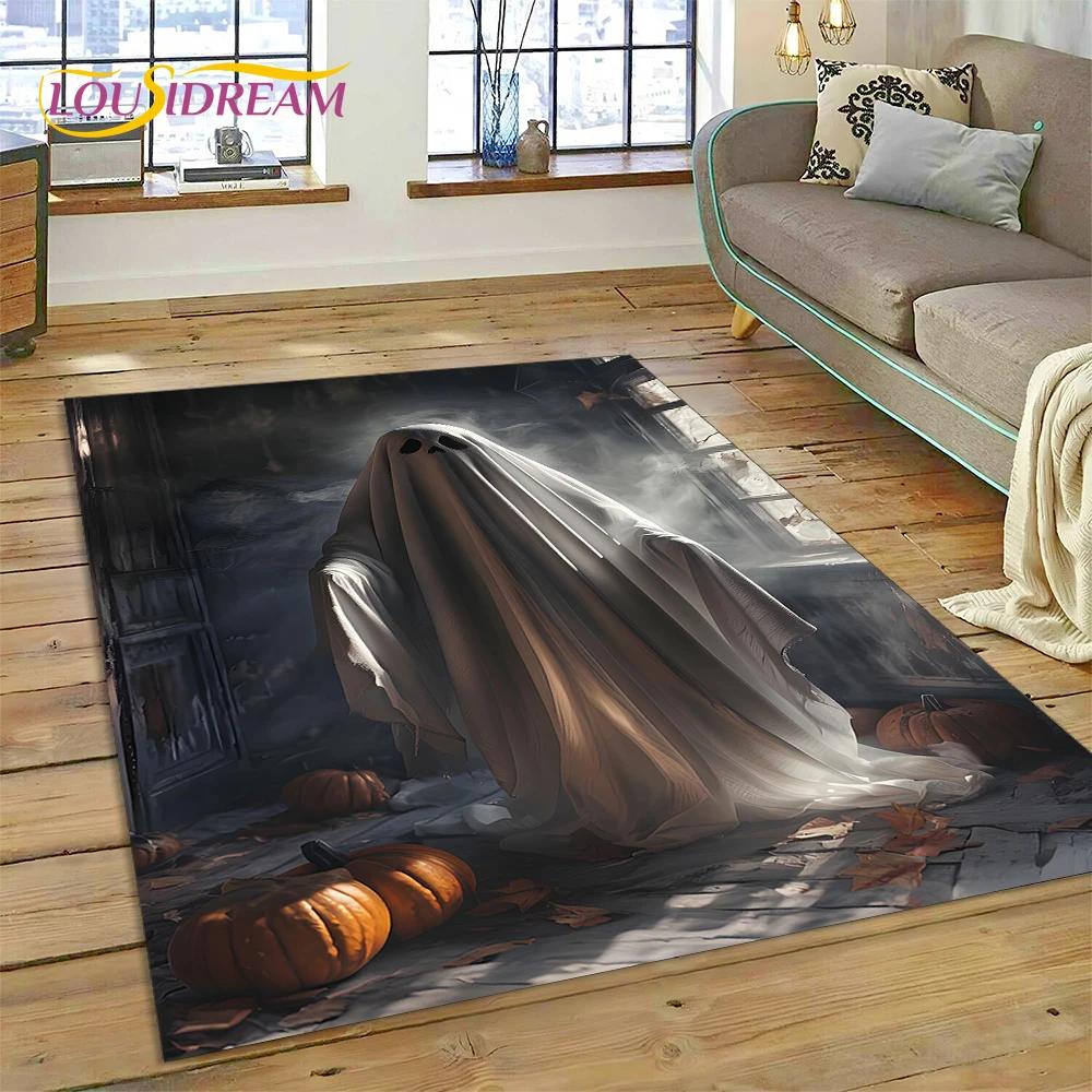 2025 New Gothic Horror Character Skull Ghost Spirit Carpet Rug for Bedroom Living Room Home Sofa Decoration,kids Decor Floor Mat