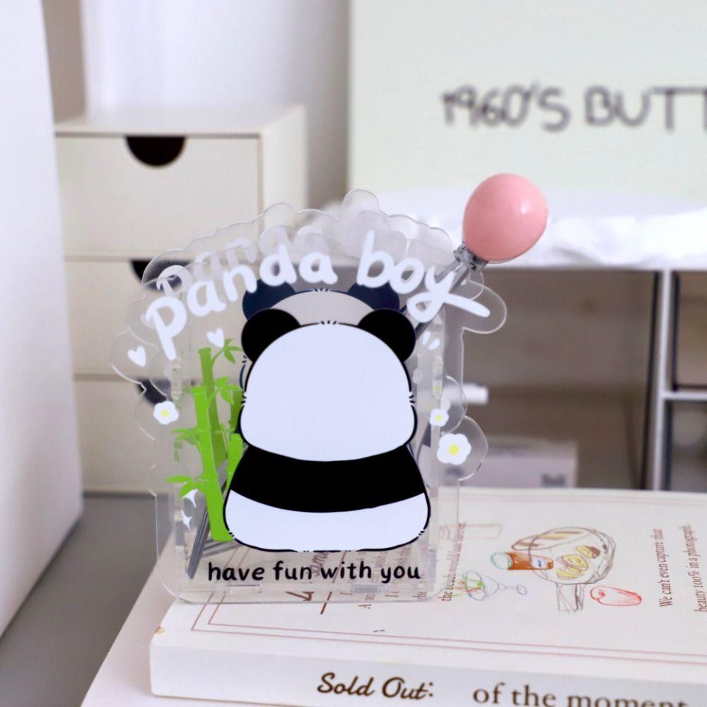 Cartoon Stationery Storage Box Creative Makeup Brush Storage Bucket Panda Pen Holder  Student