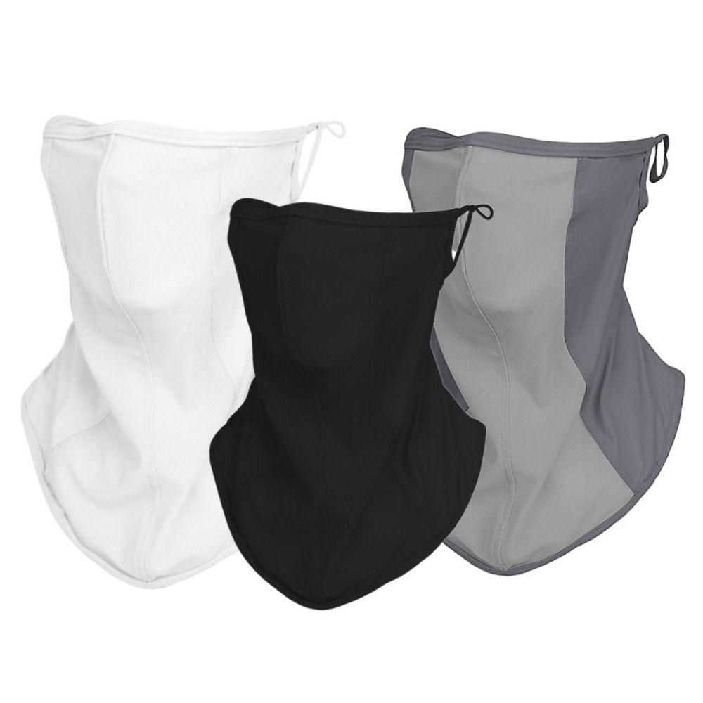 Ice Silk Ice Silk Face Scarf Mesh Summer Sunscreen Mask Breathable Face Mask Unisex