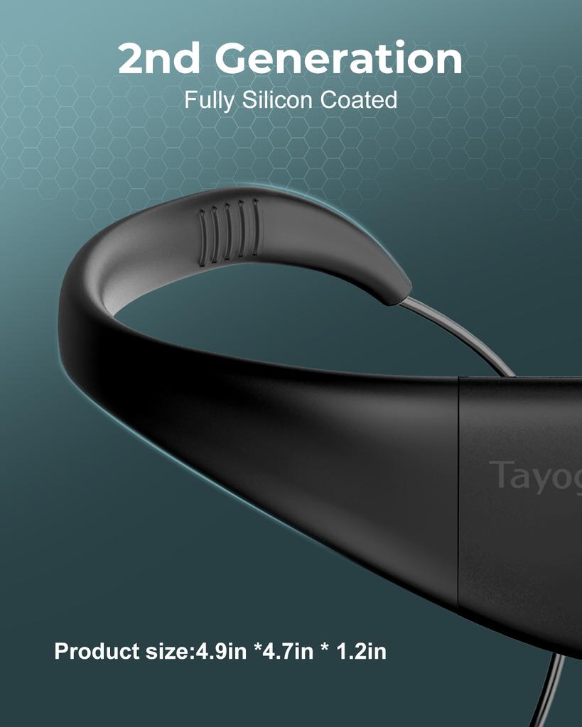 Tayogo Waterproof Mp3 Player for Swimming, IPX8 8GB Swimming Headset, Silicone Coated Waterproof Music Player, 20H Playing time