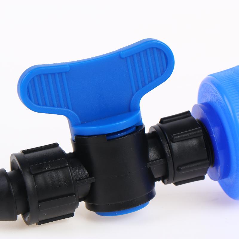 Universal Portable Double Lock Bypass Valve Water Tap Bottle Adapter High Pressure Resistant for Garden Irrigation Use
