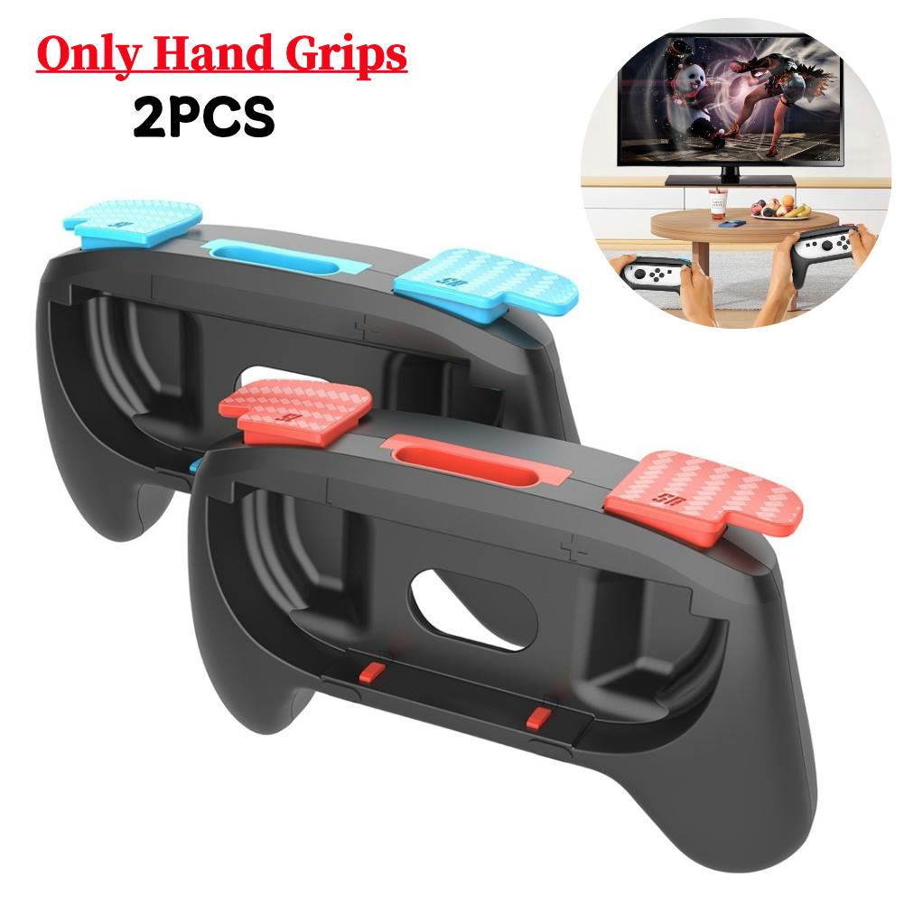 2Pcs Hand Grip For Nintendo Switch 2 Joy-Con Controller Switch Joycon 2 Ergonomic Racing Wheel Hand Grip For Mario Kart 8 Deluxe