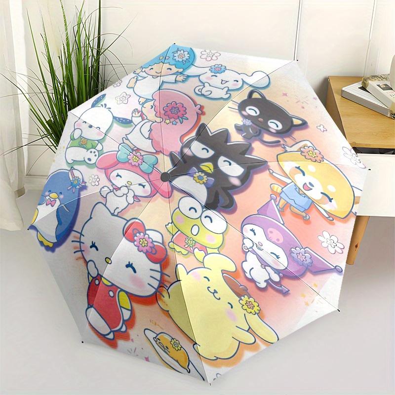 

Happy Cartoon My Melody and Friends Automatic Opening and Closing Folding - A Good Choice for Gifts, Fashionable and Convenient Cartoon Umbrella With
