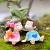 Lover Kiss Couple DIY Ornament Doll Wedding Party Home Small Decoration Cake DIY Micro Landscape Figurines