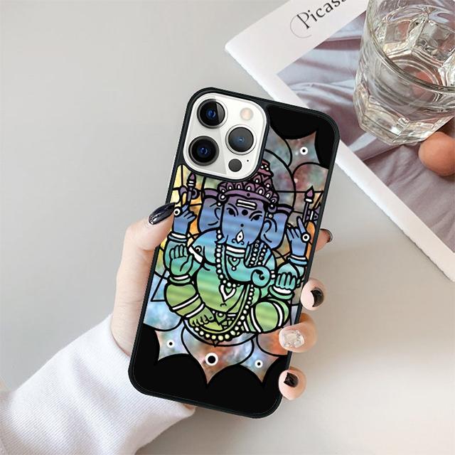 God of Wisdom Ganesh Elephant Phone Case Cover For iPhone 17 Air 15 16 14 13 12 Pro Max 11 Pro Max Plus