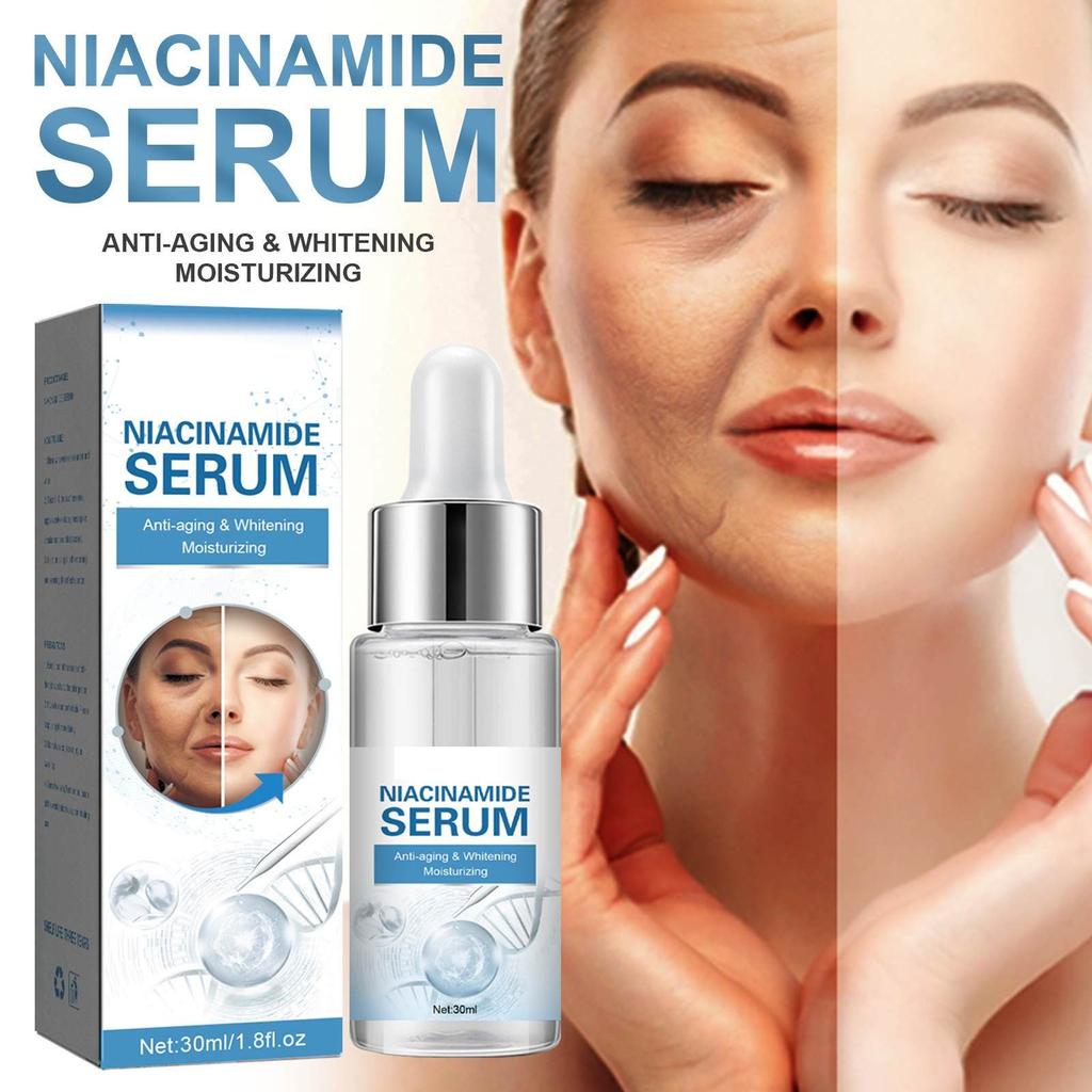 Niacinamide Serum Reduce Fine Lines, Nourishing And Moisturizing Care. Dull Skin, Whitening Aging Serum, Moisturizing And Wrinkle Serum,30ML/1.8 Floz