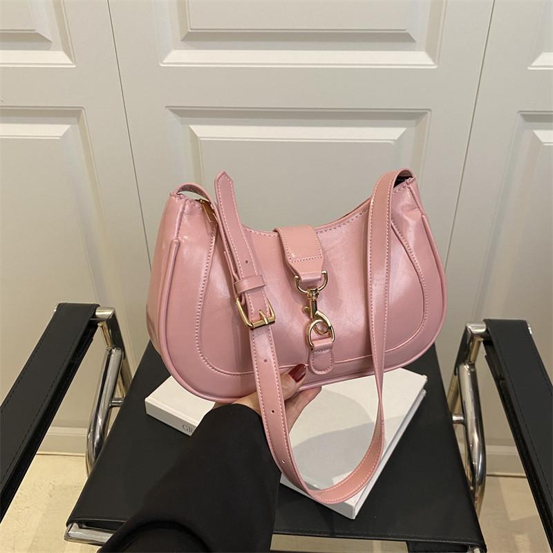 Minimalist Fashionable And Pu Leather Single Shoulder Handbag For Daily Outings