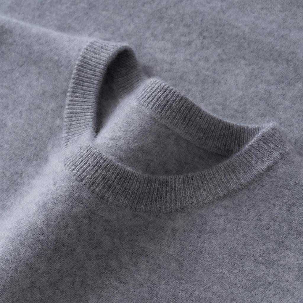 Pull en Cachemire pour Homme: Pull Col Rond Bas, Style Décontracté Chic pour l'Automne/Hiver 2025