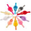 European Childrens Fabric Flower Hairband With Crystal Accents For Baby Girls