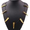 Chic Necklace for Black-Panther Cosplay Pendant Necklace Halloween Party Long Tooth Pendant Necklace Men Jewelry Gift