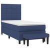 Maison Exclusive - Sommier à lattes de lit avec matelas Bleu 90x190 cm Tissu