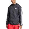 adidas Essentials 3-Stripes Windbreaker Black/White Men Streetwear JE6325