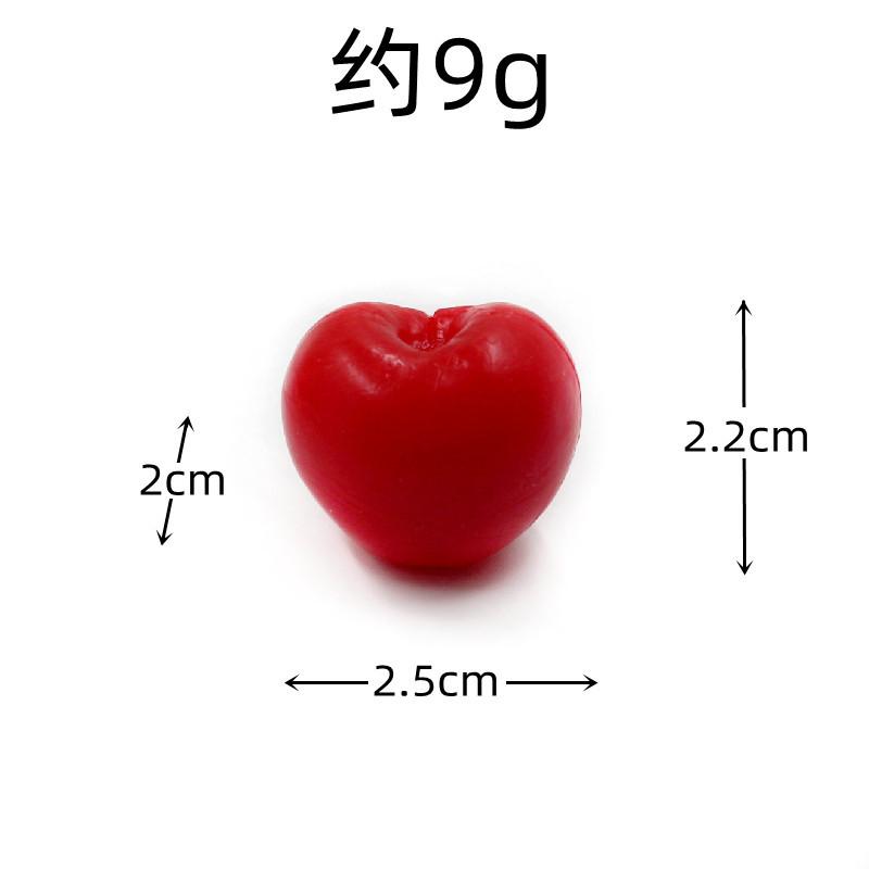 10Pc Simulation Fruit Block PVC Fake Strawberry Hami Melon Granules Artificial Food Model Crafts Photo Props DIY Cake Decoration