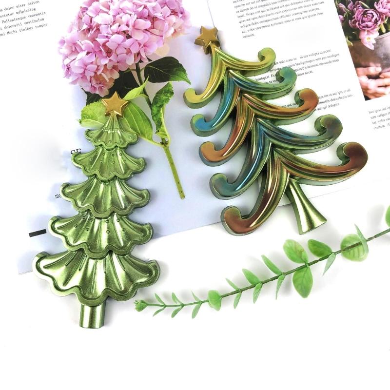 Diy Crystal Drop Glue Aromatherapy Gypsum Abrasive Three-dimensional Christmas Tree Decor Ornament Pendant Silicone Mold