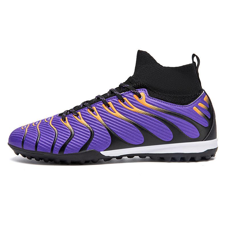 

Large size long nails training football shoes high top leather surface broken nails student sports shoes youth game sneakers men 45