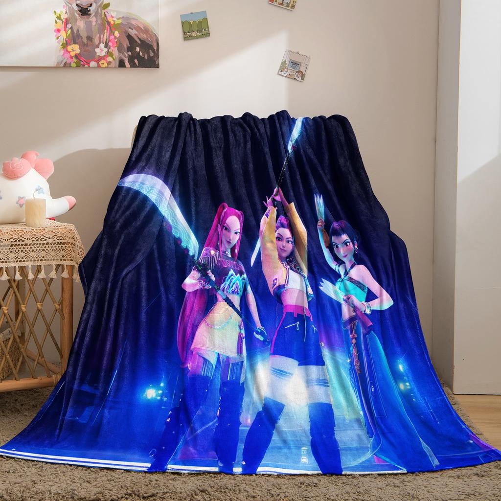 K-Pop Demon Hunters Blanket Super Warm Comfortable Flannel Throw Blanket Fan Gifts for Home Leisure Camping Travel