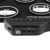 Electronic Digital USB 7 Pads Roll Up Set Silicone Electric Drum Kit with Drumsticks & Sustain Pedal