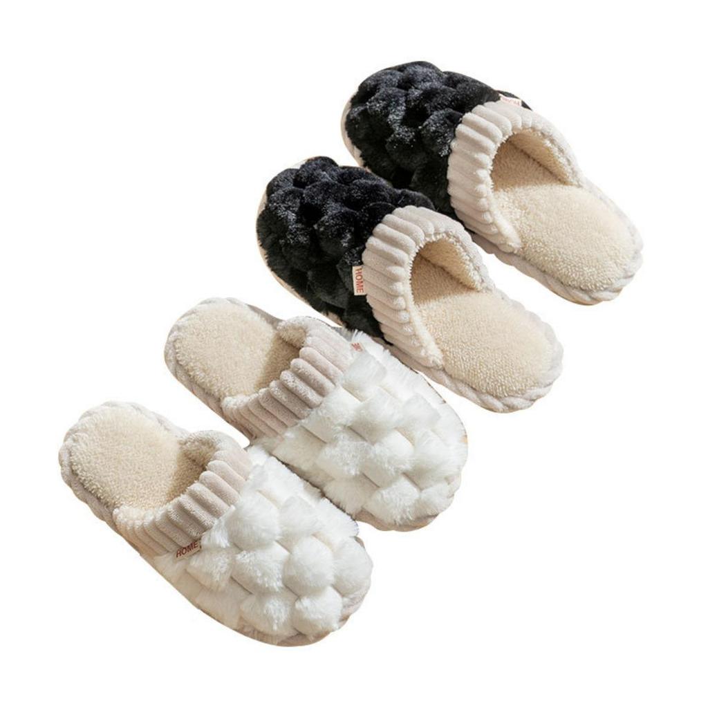Cotton Slippers for Women In Winter, Suitable for Home Use In Spring and Autumn, Indoor Warmth and Anti Slip Home, Cixi Winter Couple, Plush Men