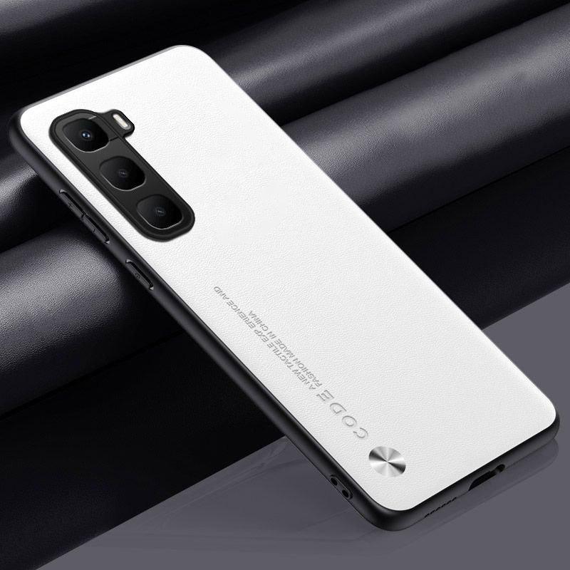 

PU Leather Case For Infinix Hot 60 Pro Plus Back Cover Silicone Full Camera Protection Phone Case For Infinix Hot 60i Hot60 Capa Infinix hot 60i белый