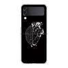 Moon Tarot Cat Aesthetic Clear Phone Case For Samsung Galaxy Z Flip 4 Case Thin High Hard Shell On For Galaxy Z Flip 3 5G Cover