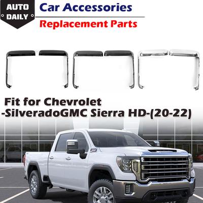 4pcs Side Wing Rearview Mirror Cover Trim Decor Cap Car Exterior Accessories Fit For Chevrolet Silverado GMC Sierra HD