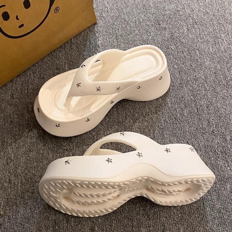 Fashion Women's Flip-flops 2025Summer Thick-soled Sandals Lightweight EVA Slippers Outdoor Platform Sandals for Women Casual Beach Slies